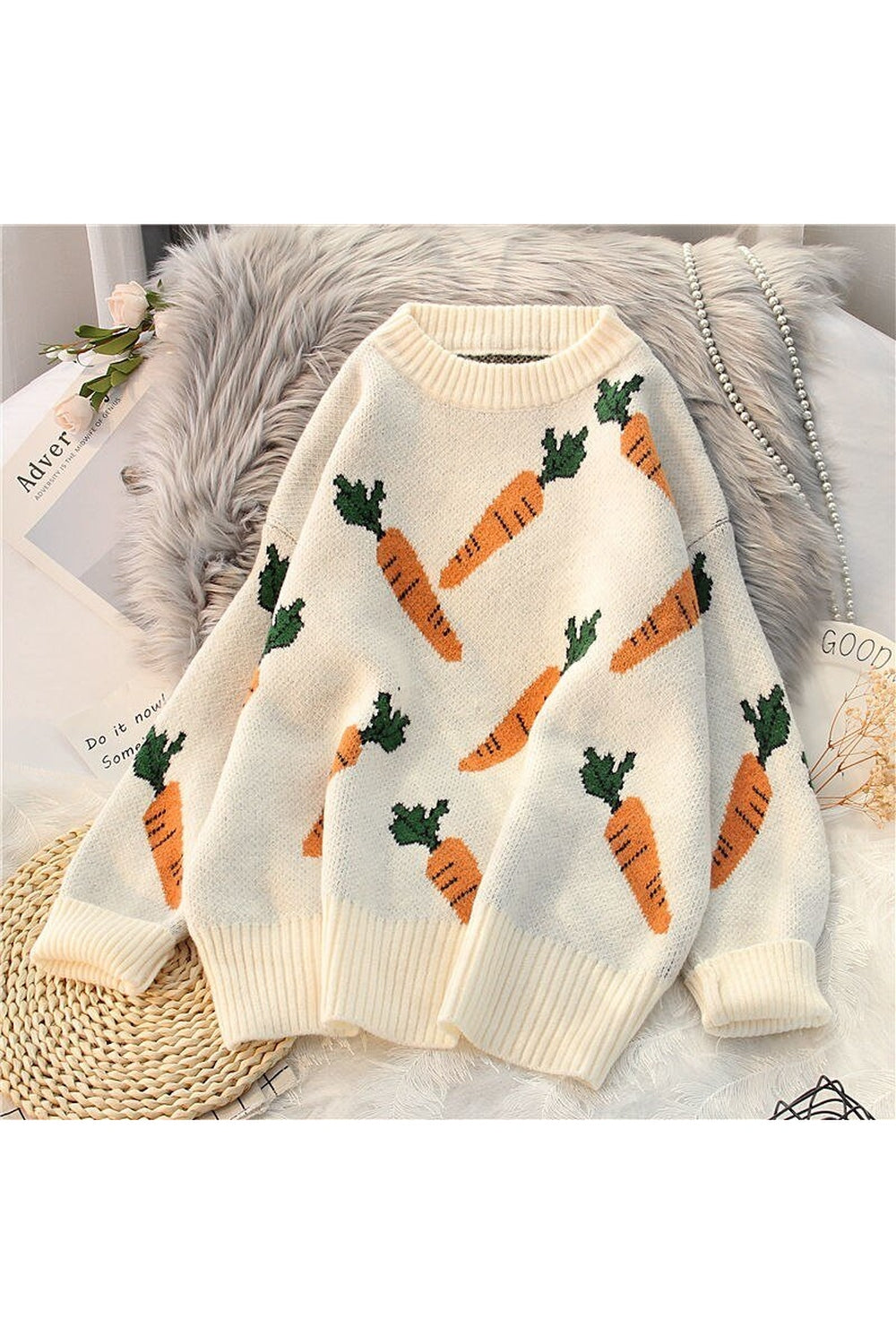 Fall Art Hoe Knitted Sweater