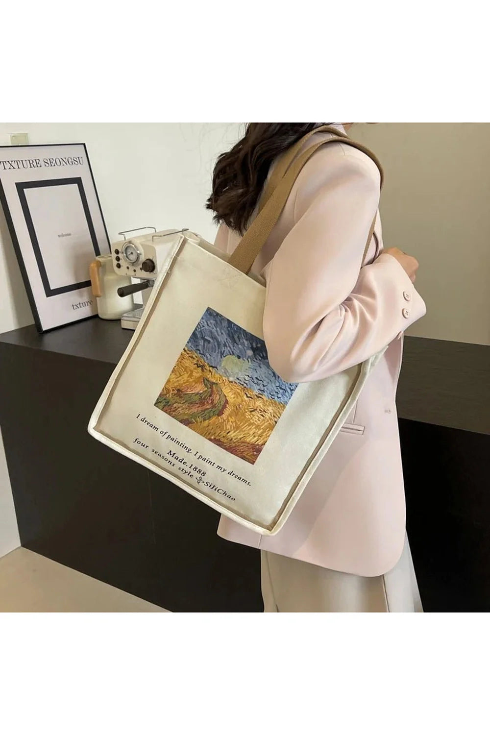 Artwork Canvas Shopper Bag