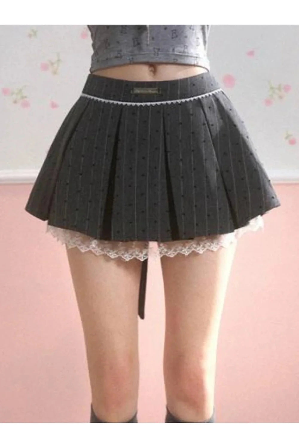 Asymmetrical Bow Tie Mini Skirt