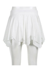 Asymmetrical Pleated Mini Skirt