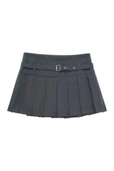 Autumn Chic Short Zipper Skirt