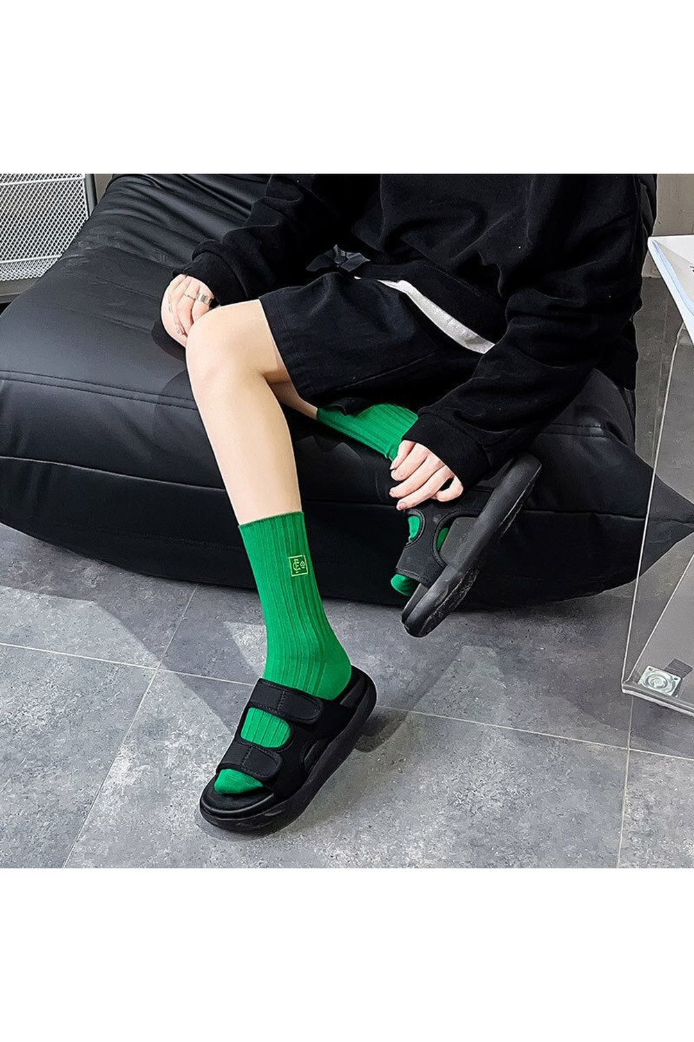 Chaussettes longues rayées automne-hiver