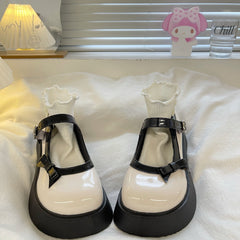 Vintage Black/White Mary Jane Shoes BE1237