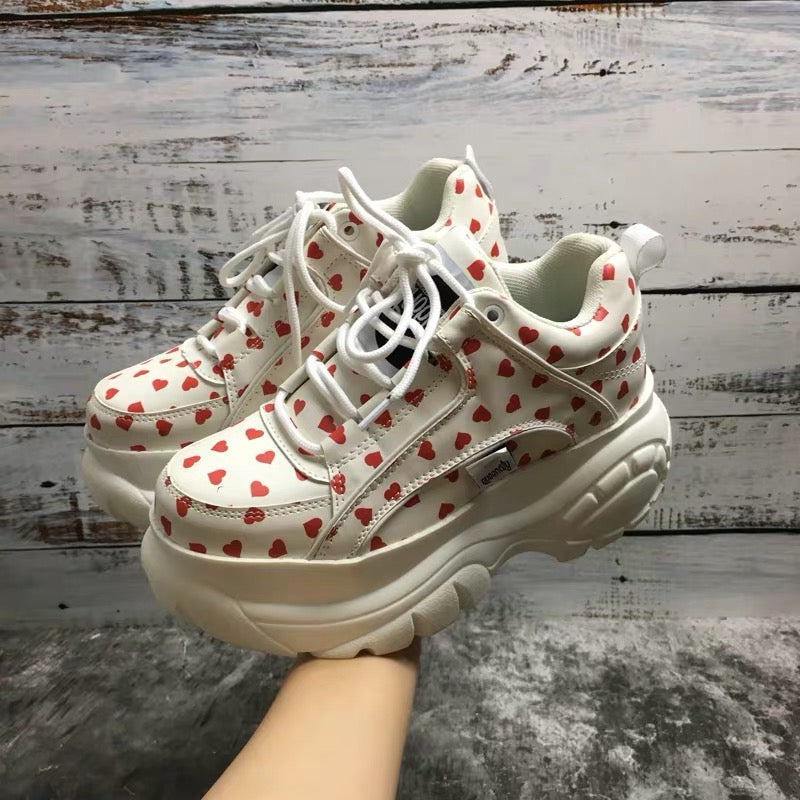 Harajuku Love White Shoes