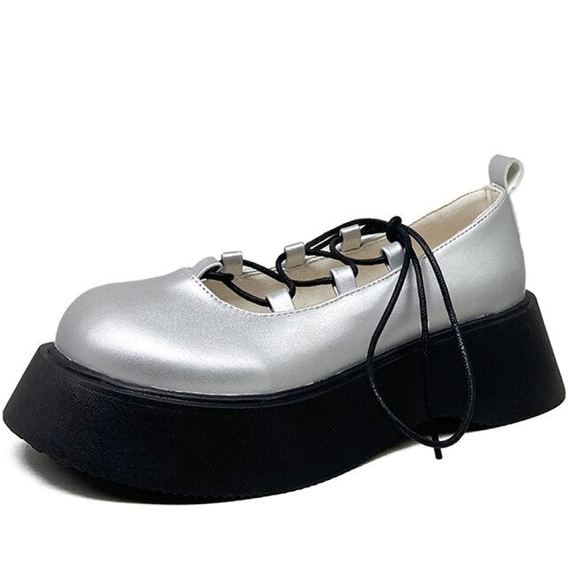 Sweet Gothic Punk Ankle-strap Lolita Mary Jane Shoes SS2226