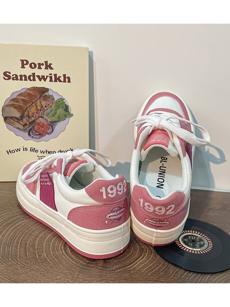 Ulzzang Pink Mars Sneakers BE962
