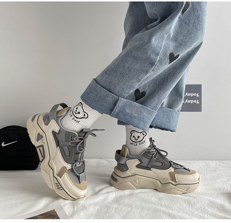 Lace-Up Platform Sneakers