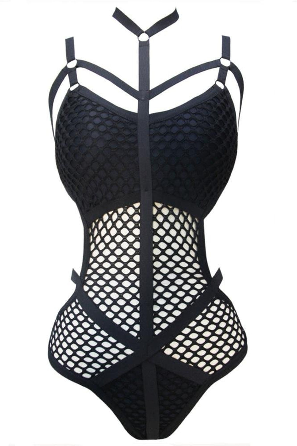 Baddie Aesthetic Fishnet Swimsuit