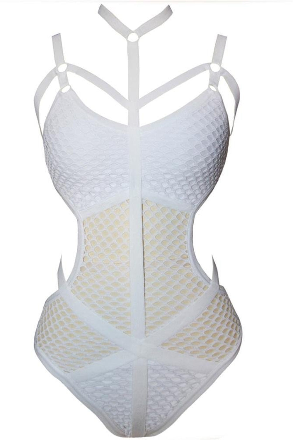 Baddie Aesthetic Fishnet Swimsuit