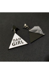 Baddie Bad Girl Black Earrings