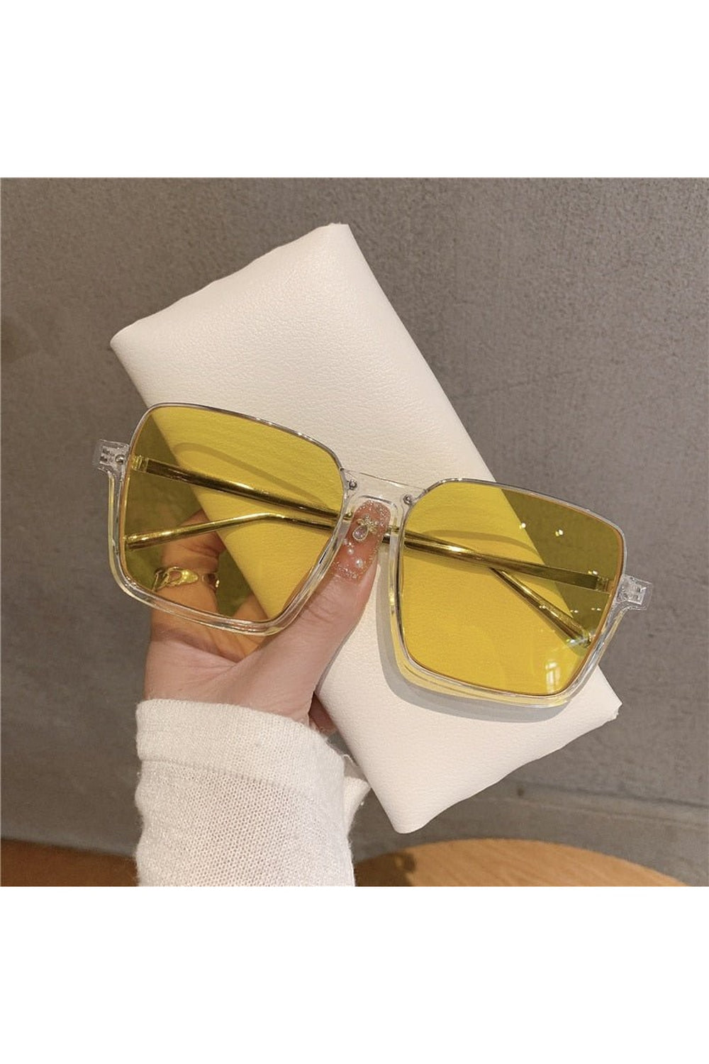 Baddie Metal Square Sunglasses