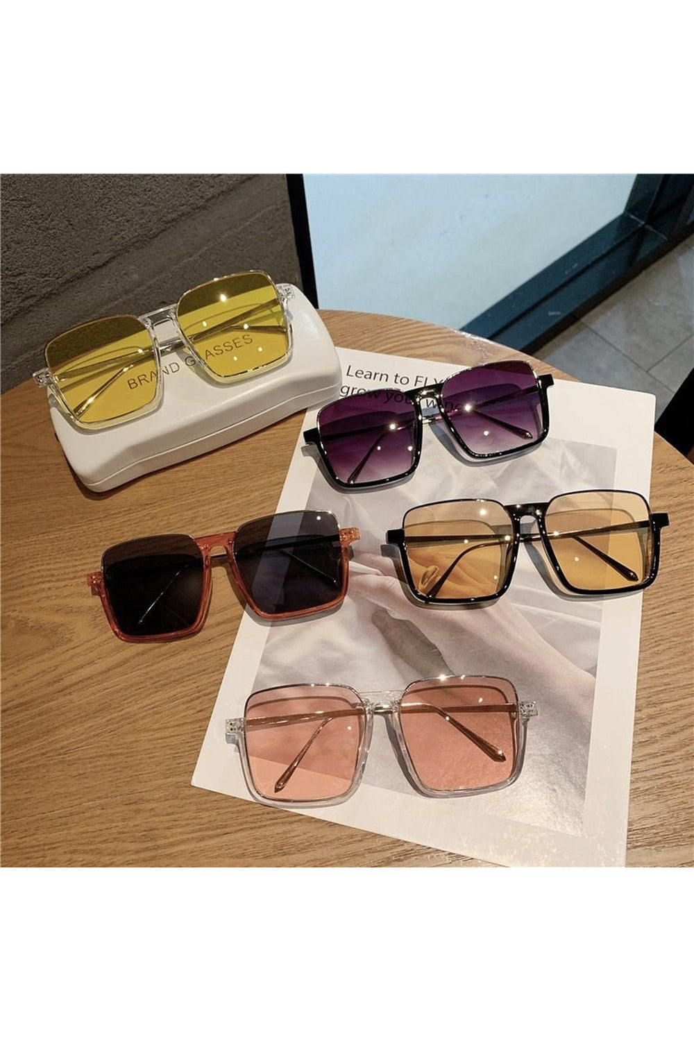 Baddie Metal Square Sunglasses