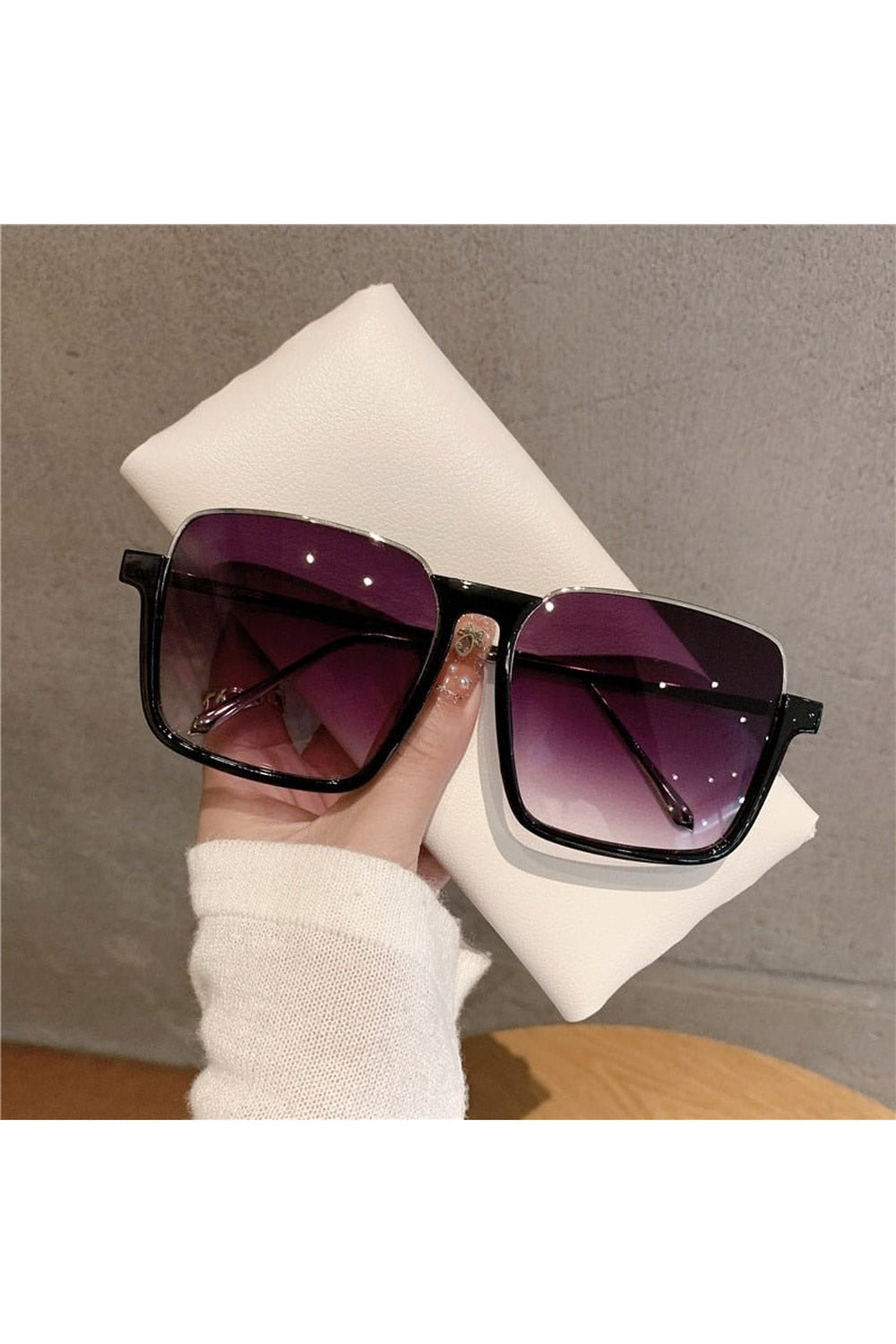 Baddie Metal Square Sunglasses