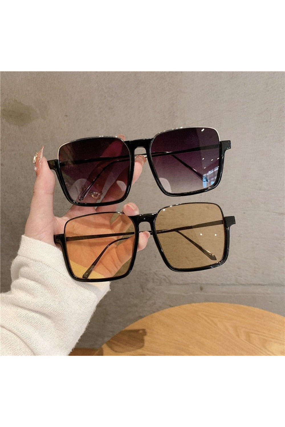 Baddie Metal Square Sunglasses