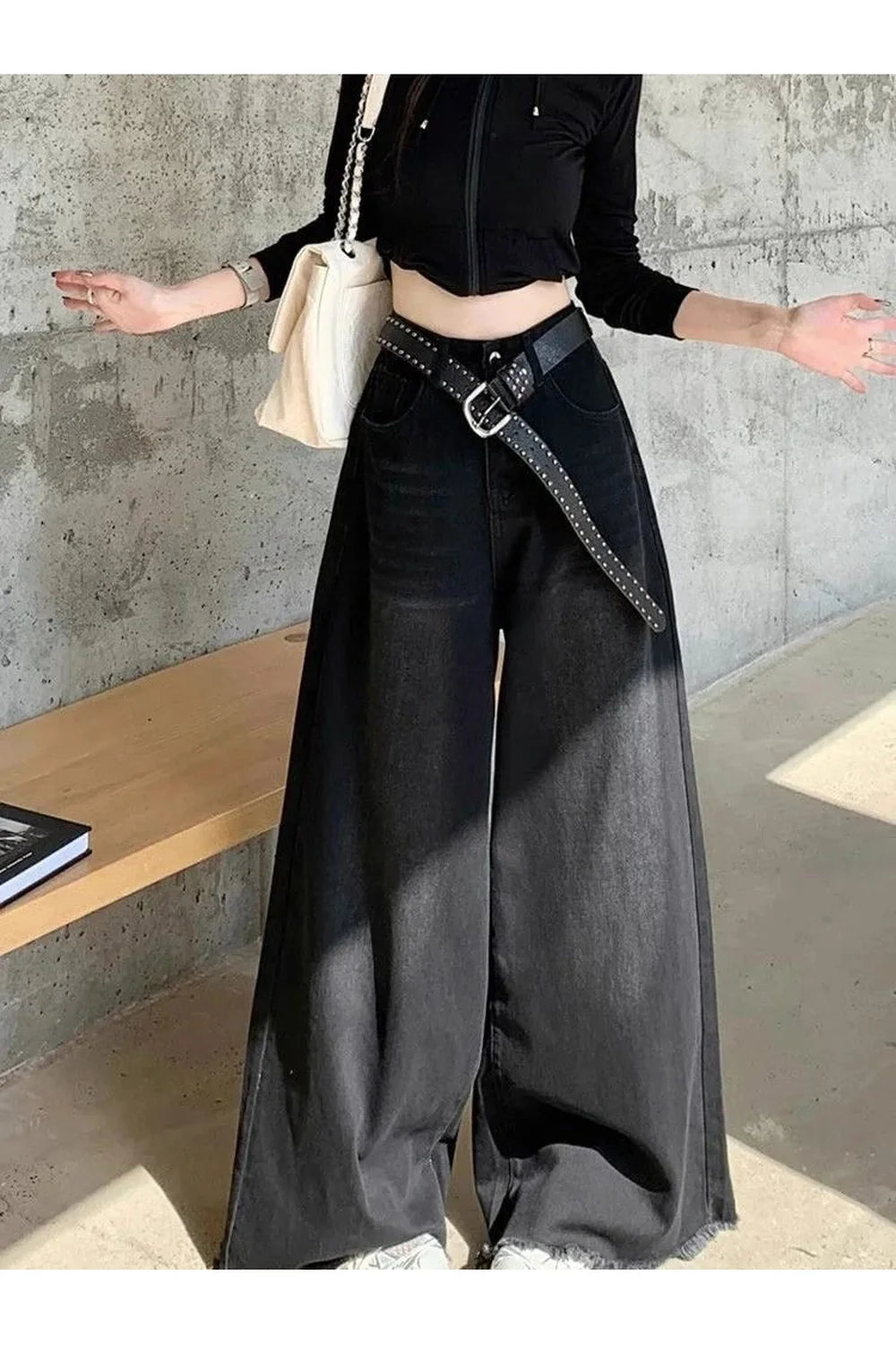 Baggy Fried Wide-Leg Jeans