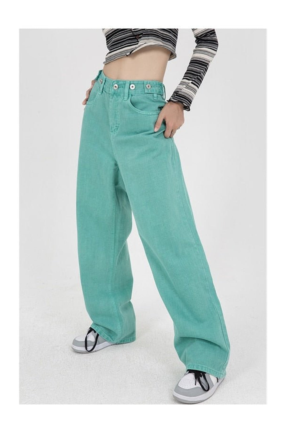 Fall Baggy  Green Jeans