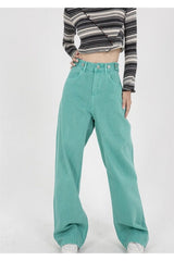 Fall Baggy  Green Jeans