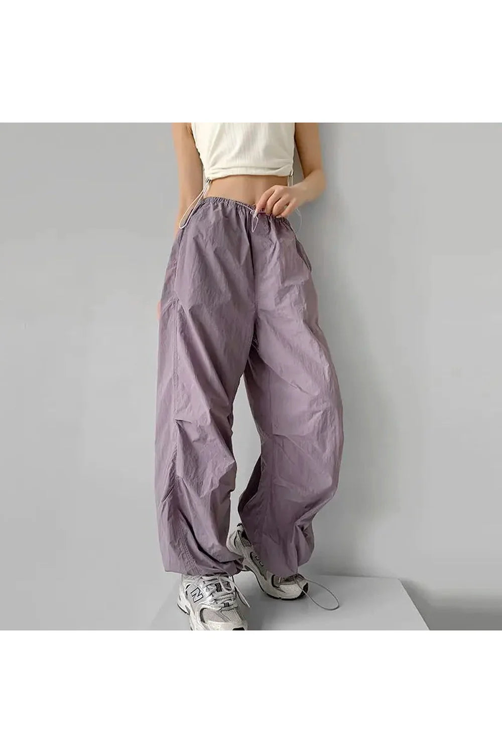 Baggy Lilac Parachute Pants