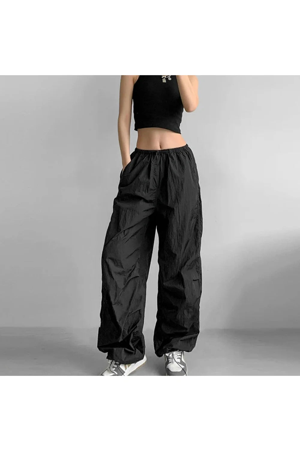 Baggy Lilac Parachute Pants