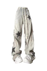 Fall Acubi Baggy Star Denim Jeans