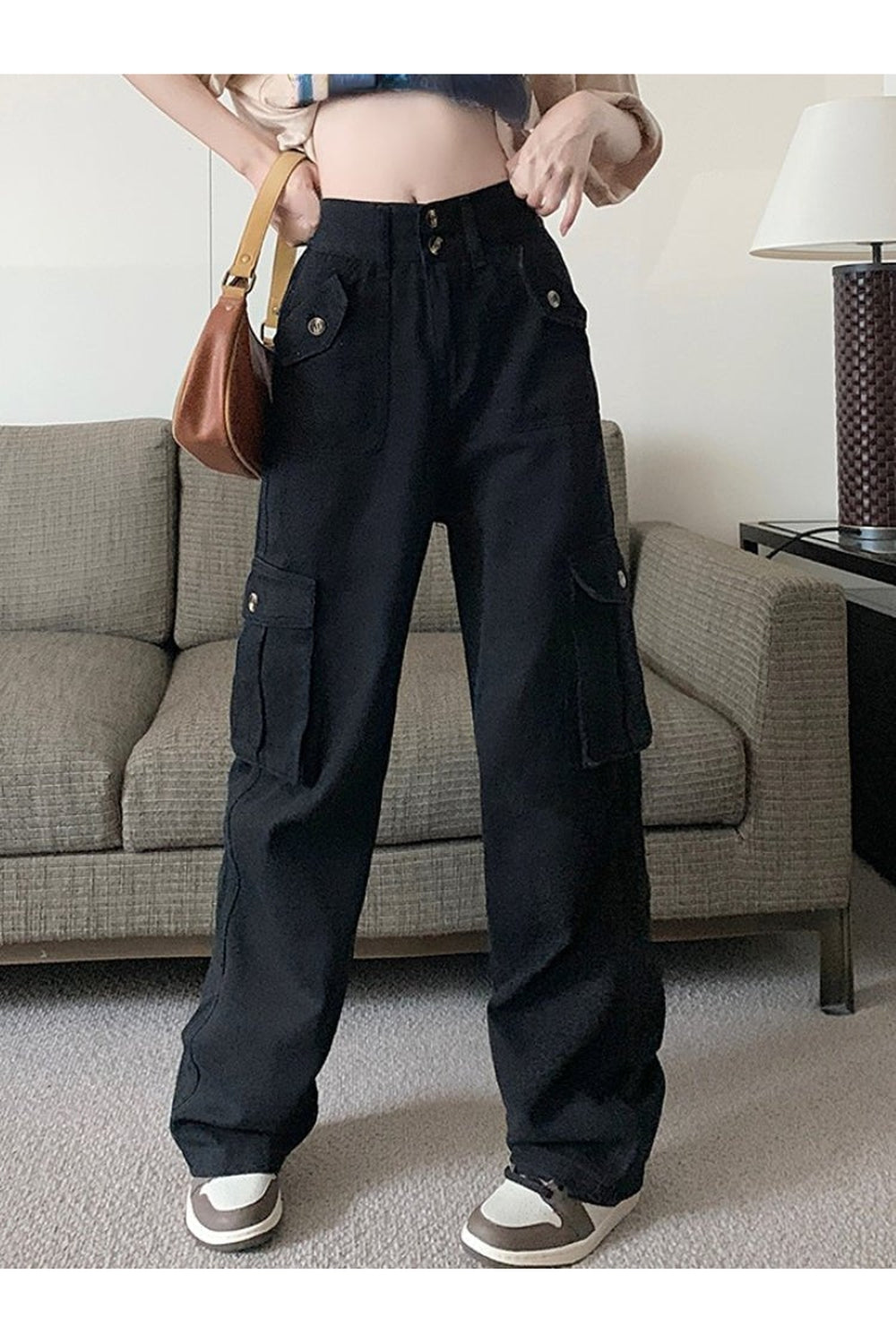 Baggy Y2K Denim Cargo Pants