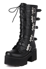 Bat Buckle Alt Gothic Boots