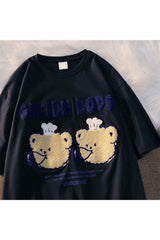 Bear Embroidered Kawaii Summer T-Shirt