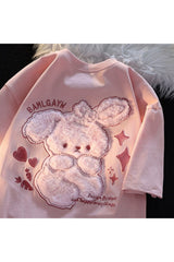 Bear Plush Embroidered T-shirt