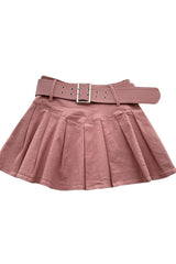 Belted High Waist Skirt