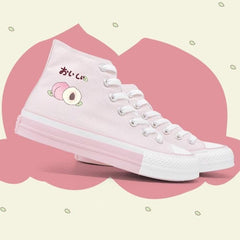 Sweet Peach Canvas Shoes