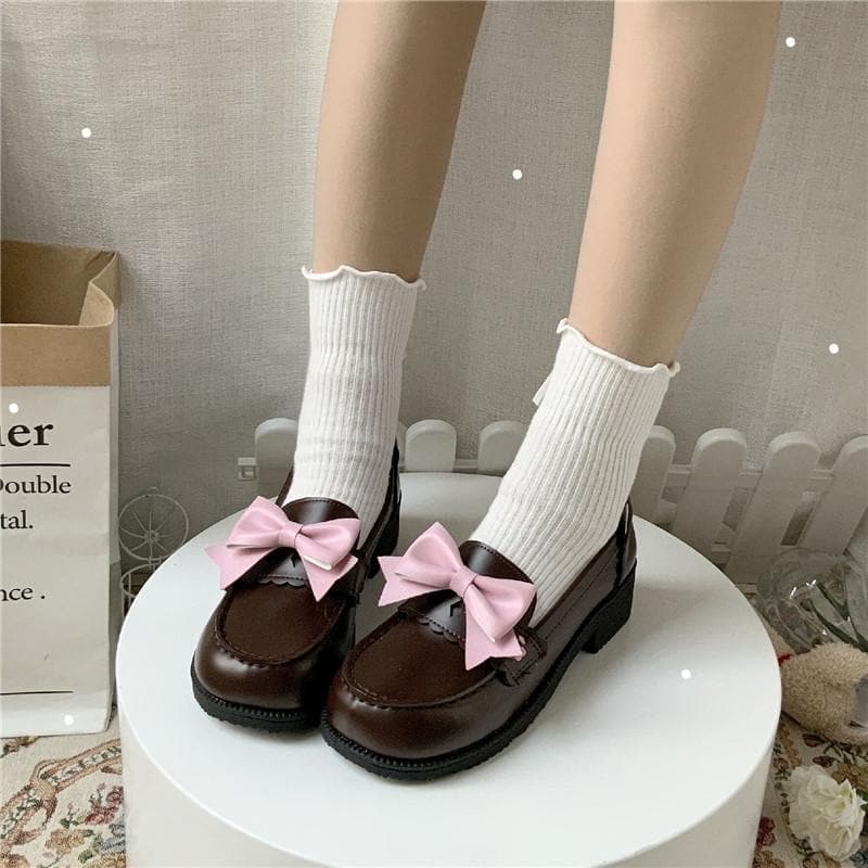 Kawha Cat Claw Bowknot Lolita Shoes SS1023