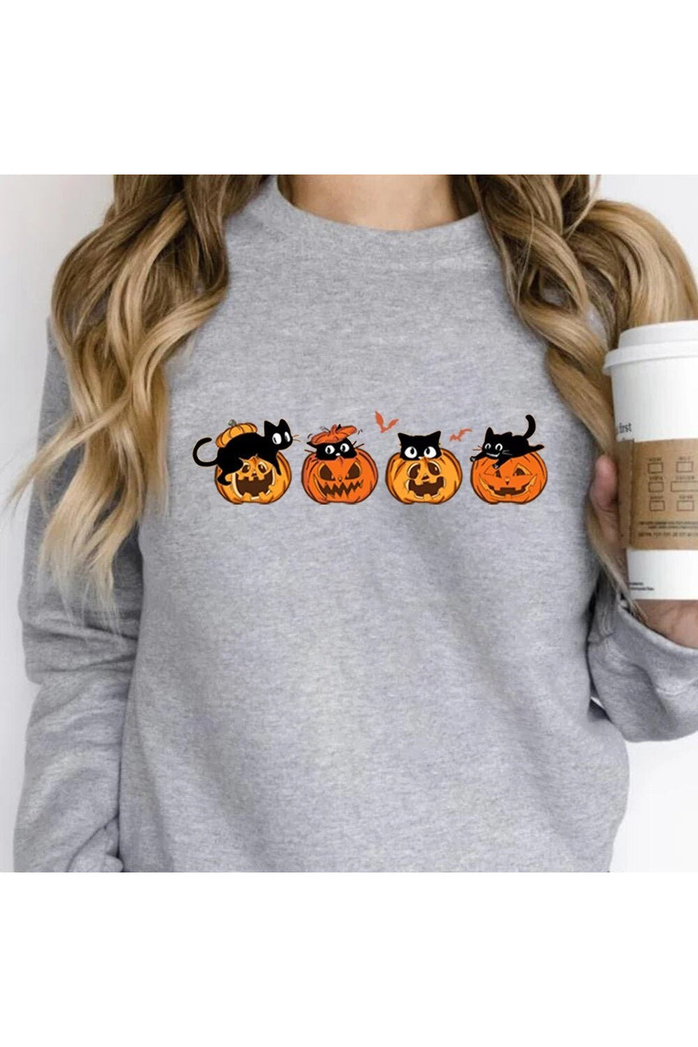 Fall Black Cat Halloween Hoodie