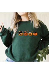 Fall Black Cat Halloween Hoodie