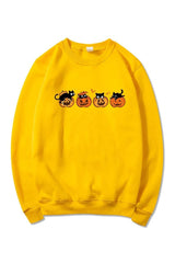 Fall Black Cat Halloween Hoodie