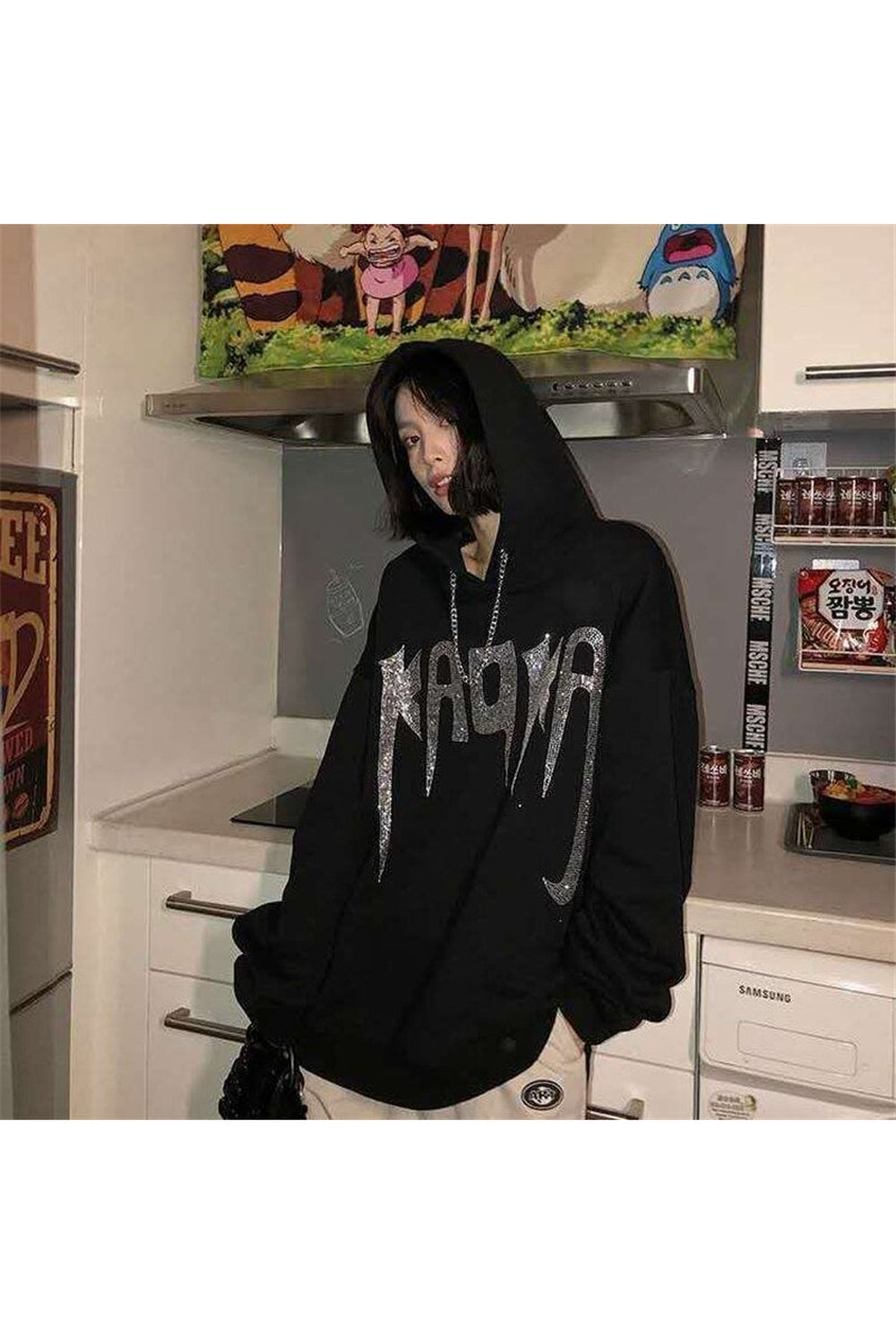 Fall Black E-Girl Hoodie