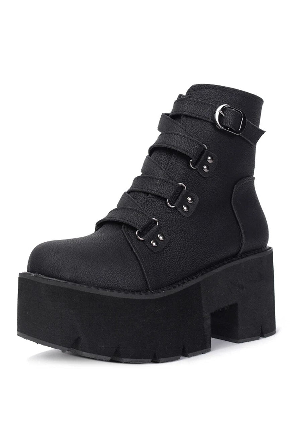 Black Gothic Chunky Boots