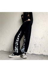 Fall Black High Waist Harajuku Jeans