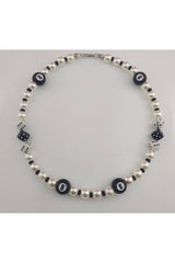 Black Number 8 Beads Necklace