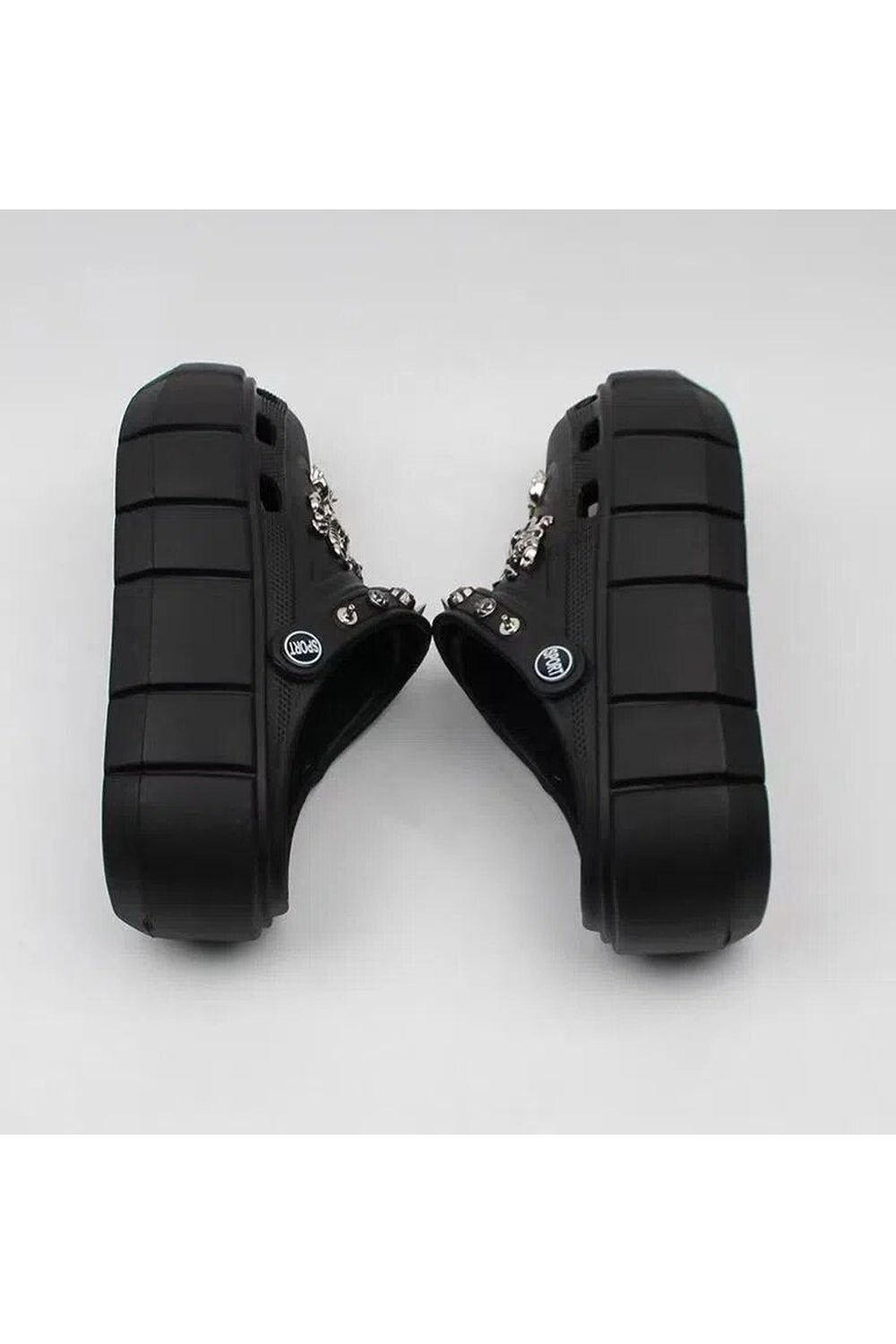 Black Platform Slippers