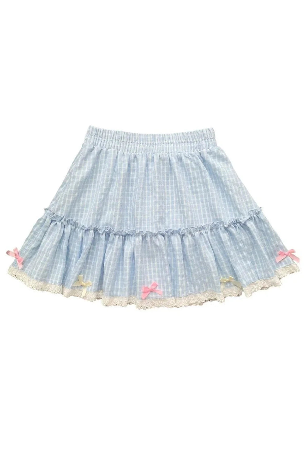 Blue Plaid Lolita Skirt