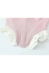 Blush Ruffle Sweetheart Corset