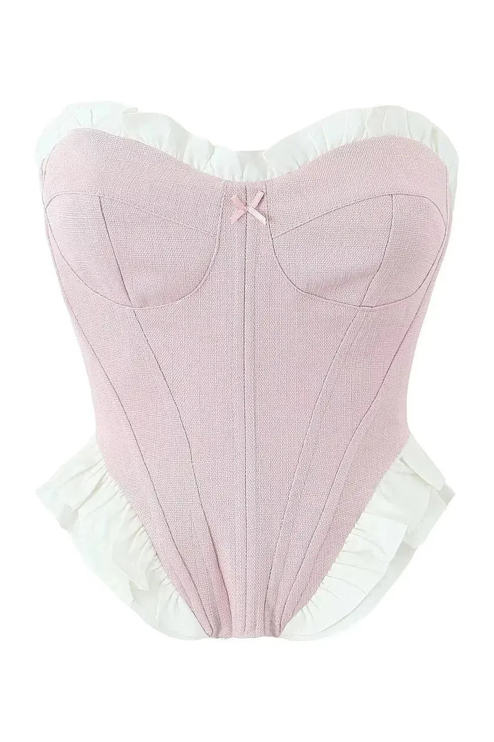 Blush Ruffle Sweetheart Corset