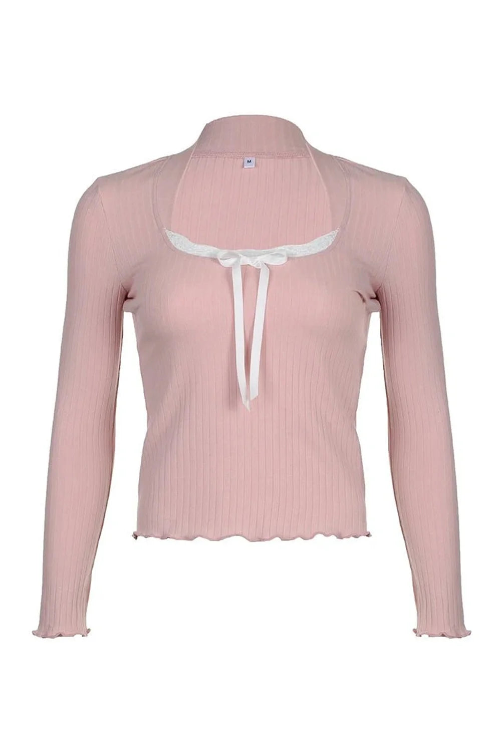 Blush Serenade Lace Collar Top