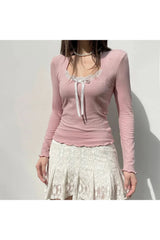 Blush Whisper Ribbed Top