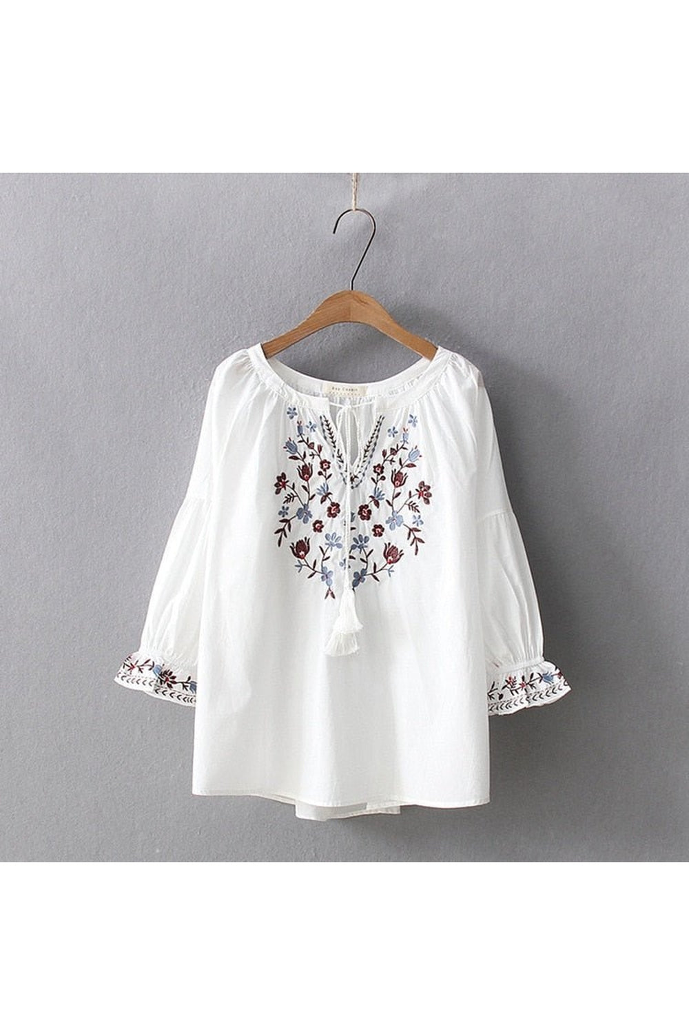 Bohemian Flare Sleeve Blouse