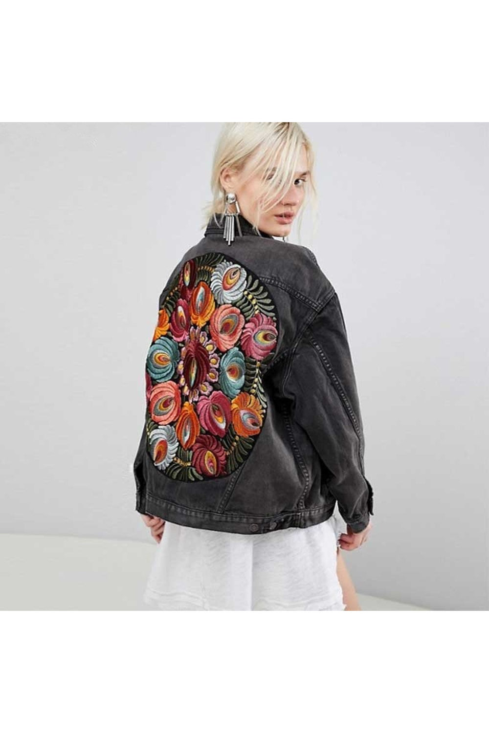 Fall Boho jean jacket