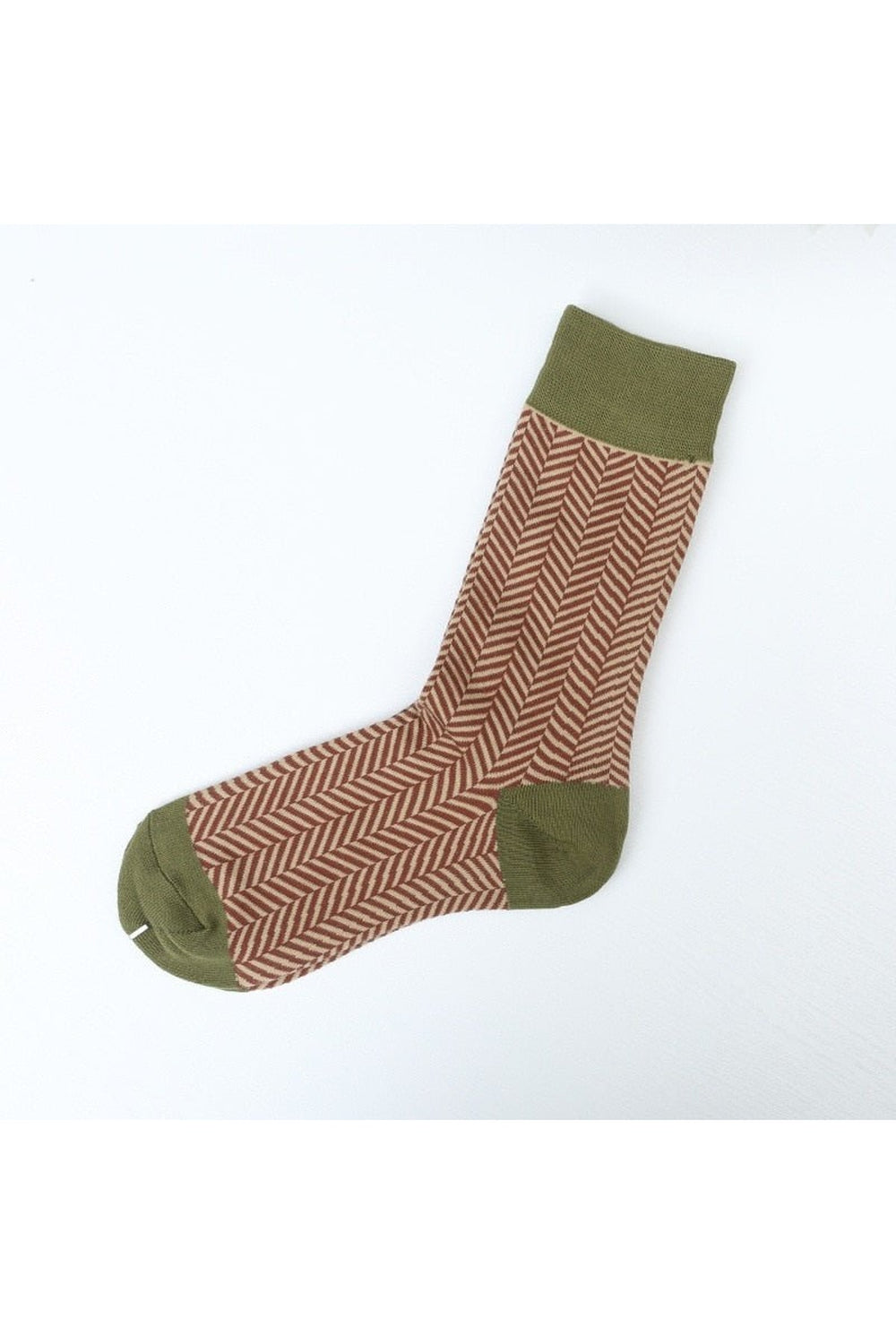 Brown Retro Cotton Socks