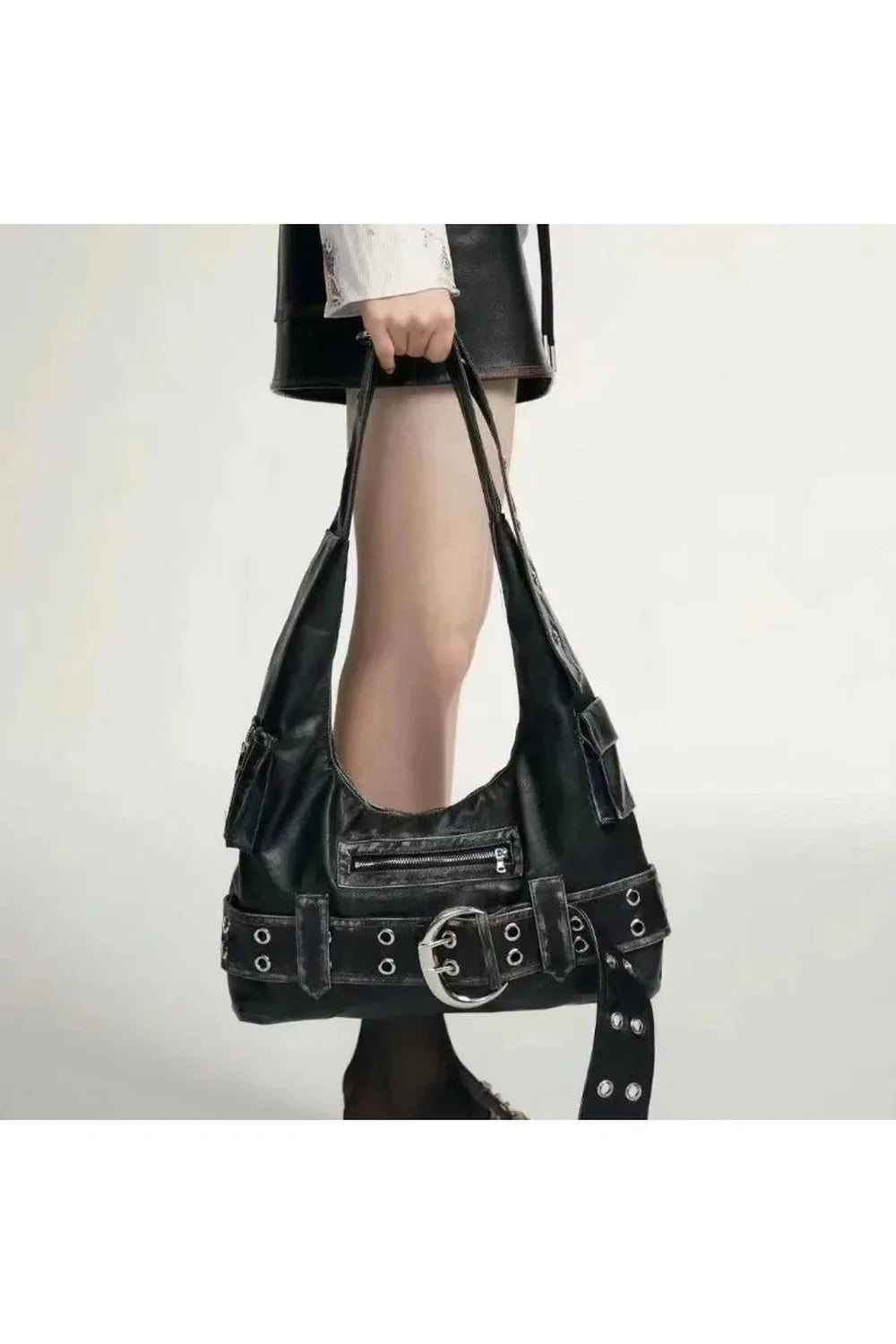 Buckle Up Punk Shoulder Bag