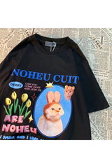 Bunny Cat Graphic T-shirt