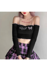 Butterfly Chain Crop Top